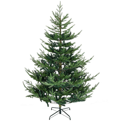 6ft Artificial Christmas Tree With Metal Base, Xmas Tree