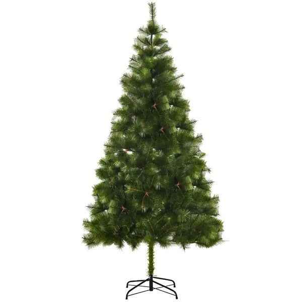 7 FT Christmas Tree Artificial Pine Tree Christmas Decoration 505 Branches Green