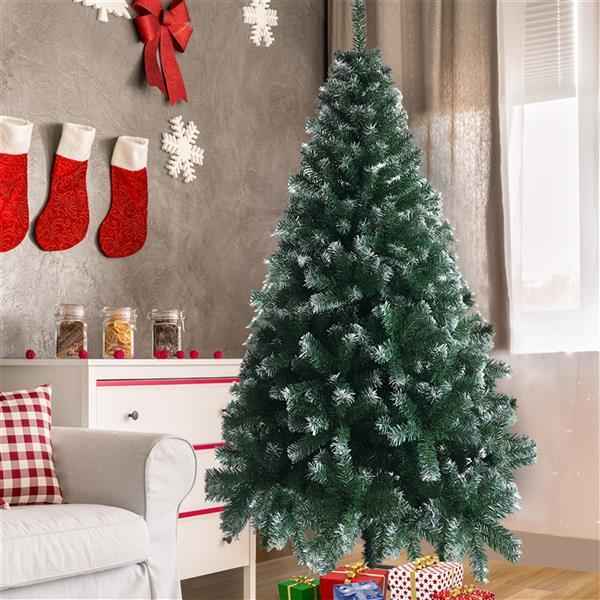 Green Spray White PVC Material Christmas Tree
