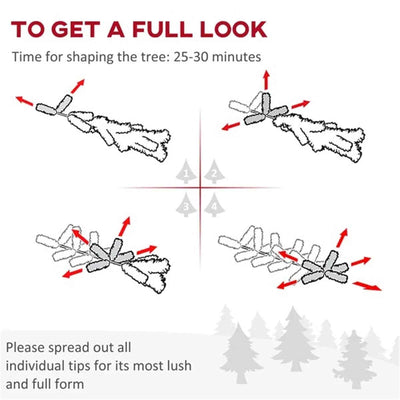 5FT Artificial Christmas Tree, Pencil Christmas Tree With Realistic Branches, Stable Stand