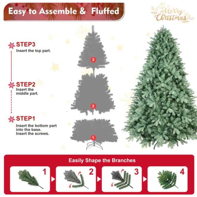 Artificial 5ft Blue Green Tint Christmas Tree