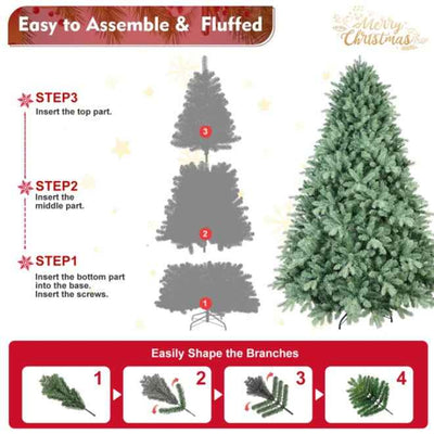 Artificial 5ft Blue Green Tint Christmas Tree